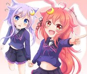 うーちゃん！に連れられる弥生ちゃん！