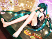 【今日のミクお姉さん】ミクお姉さんと おみあし桜餅♡