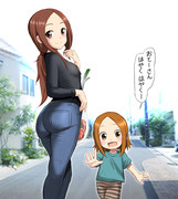 からかい上手の元高木さん 家族でお買いの帰り