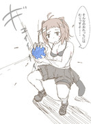 弱気ながらかめかめ波を打とうとするビーバーどの