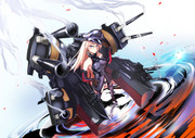 艦砲の硝煙立ち込める戦艦ビスマルク