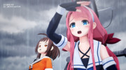 【MMD艦これ】江風＆那珂