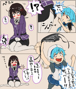 紐パンの波動に目覚めた佐渡とノーパンで部屋に戻った羽黒