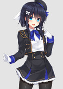 軍服ワンピース ニコニコ静画 イラスト