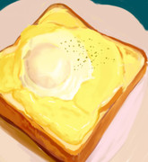 ハムチーズエッグトースト