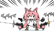 ガンガン撃つひなたちゃん。