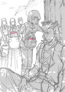 アイザックにイタズラ