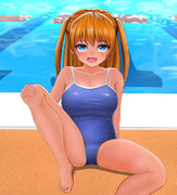 4月だけどスク水