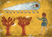 【壁画】妖怪のびあがり