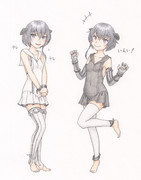 深海双子棲姫 ニコニコ静画 イラスト