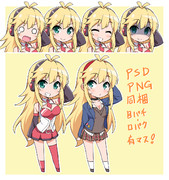 デフォルメちび巻マキさん立ち絵素材