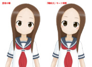 ini-T式高木さんver.1.07の「瞳拡大」モーフのサンプル