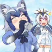 乾杯を待てないアライさん