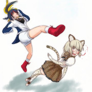 マーゲイっ、ローリングソバットだぜぇ！