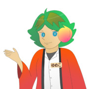 JR8DAGのAM ＆ QRP ホームページのイメージキャラクターのゆめこ(法被)