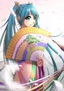 積思花顔競からミクさん
