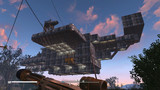空中艦左後方