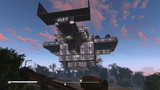 空中艦後方