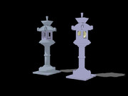 【MMDアクセサリ配布】灯籠