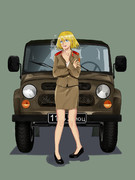 UAZ－469とスラヴ娘