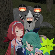 お化け屋敷で仕事する ほっぽちゃん