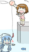 こんなエサで釣られるわけないじゃなイカ