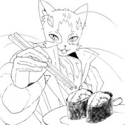 アイコン用に書いた線画