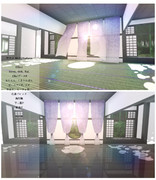 【MMD-OMF8】カーテンのある和室【配布】