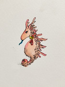 ピンクノオトシドコロ 一発描き