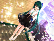 【今日のミクお姉さん】しなやかな髪と ミクさんの美脚♡