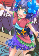 菖蒲に八橋