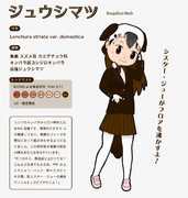 ジュウシマツ ニコニコ静画 イラスト