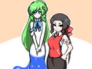 5.巨乳霊夢と貧乳早苗