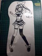 【切り絵】はろーミライアカリだよ！