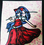 切り絵 綿月依姫