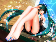 【今日のミクお姉さん】生足美人な ミクお姉さん…♡