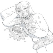カレーうどん ニコニコ静画 イラスト