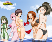 ヒロアカ水着集合