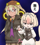 ヒメアリクイの威嚇