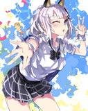 暑くなってきたから制服JK月ちゃん！