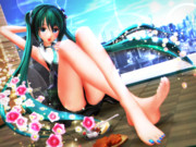 【今日のミクお姉さん】美脚のミクお姉さんと…♡