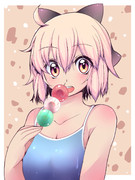 絶壁のスク水沖田さん