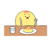 オムライス ニコニコ静画 イラスト