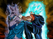 ベジットブルーVS破壊神ビルス（身勝手の極意　兆）