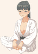 ポニテの道着娘