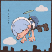 タケコプター ニコニコ静画 イラスト
