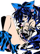 【切り絵原画】依神紫苑【カラー版】