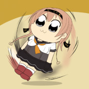 道歩いてたら床がどっかいったという照月(GIFVer)