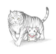 ホワイトタイガー ニコニコ静画 イラスト