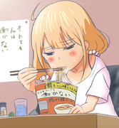 ラーメン食べる杏ちゃん